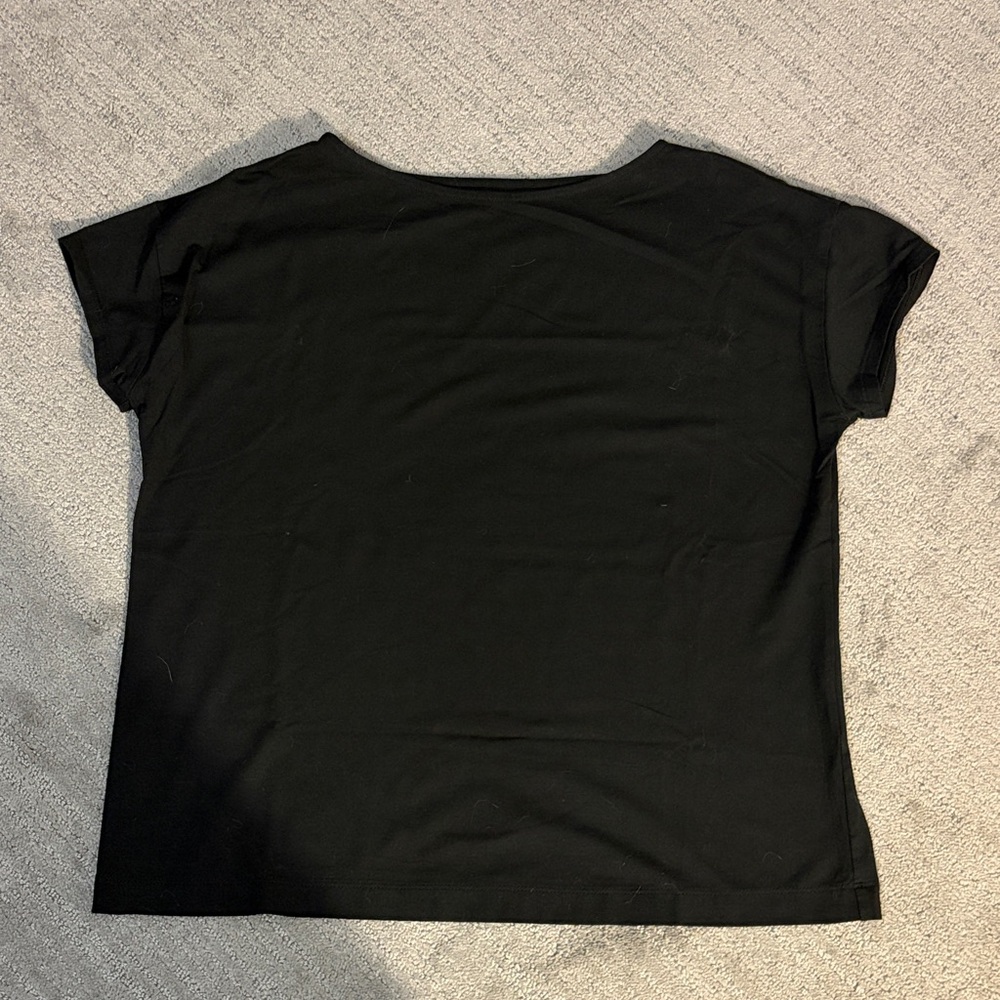 J. Jill Black Luxe Supima Short Sleeve Tee*